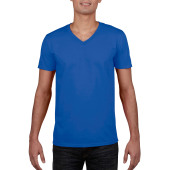 Gildan T-shirt V-Neck SoftStyle SS for him 7686 royal blue XXL