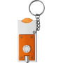 PS key holder with coin Madeleine orange