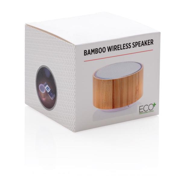 Bamboo wireless speaker, white