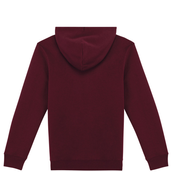 Ecologische uniseks sweater met capuchon Dark Cherry XL