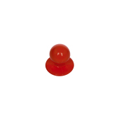 KK 6 Buttons Red , 12 Pieces / Pack - red - Pack
