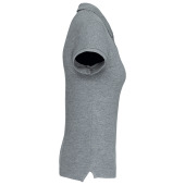 BIO piqué damespolo korte mouwen Grey Heather XS