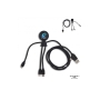 2088 | Xoopar Mr. Bio Long Eco GRS Charging Cable - Zwart