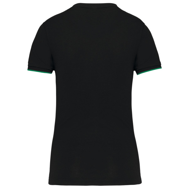 Dames-t-shirt Day To Day korte mouwen Black / Kelly Green 3XL