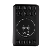 5.000 mAh draadloos opladen zakformaat powerbank, zwart