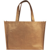 Alloy metallic gelamineerde non woven boodschappentas 23L - Koper