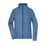 Ladies' Fleece Jacket - blue-melange/navy - S