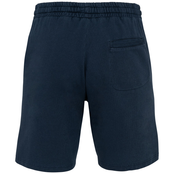 Ecologische herenshort French Terry Washed Navy Blue M