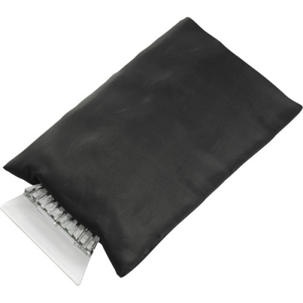 ABS ice scraper and polyester glove Doris black