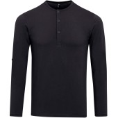 Long John - Men's roll sleeve T-shirt Black XS