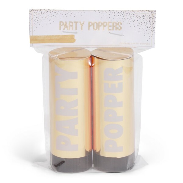 SENZA Party Poppers Goud /2