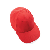 Impact 6 panels cap, 280gr genanvendt bomuld, AWARE™ tracer, luscious red
