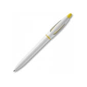 Ball pen S! hardcolour - White / Yellow