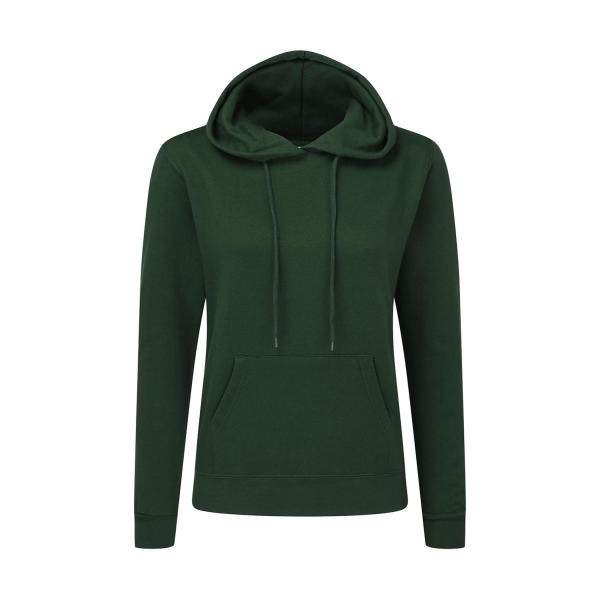 Ladies' Hooded Sweatshirt - Bottle Green