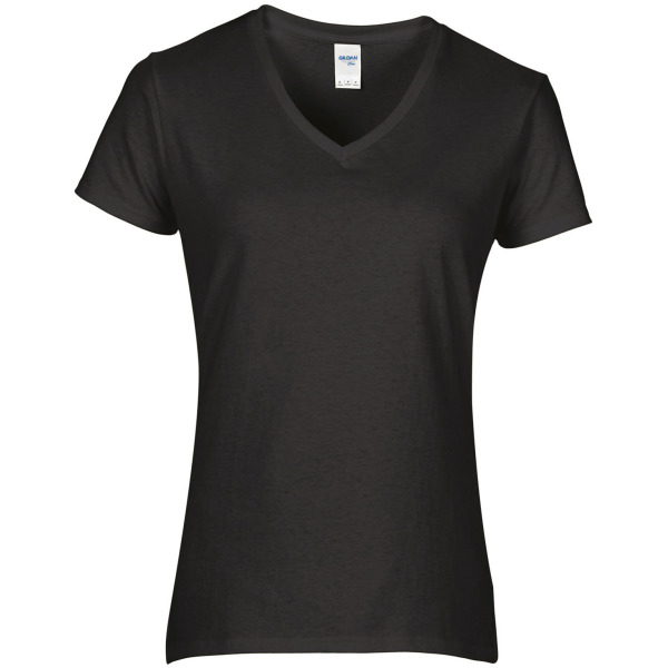 Premium Cotton  Ladies' V-neck T-shirt Black S