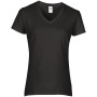 Premium Cotton  Ladies' V-neck T-shirt Black XXL