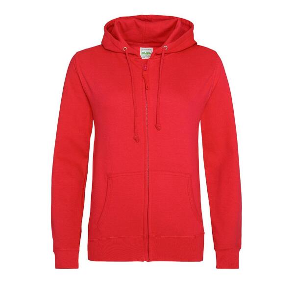 AWDis Ladies Zoodie, Fire Red, XS, Just Hoods