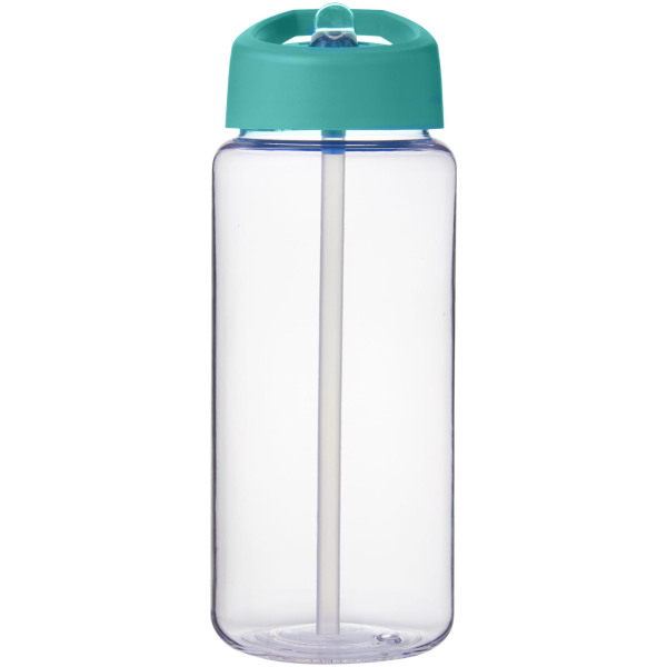 H2O Active® Octave Tritan™ 600 ml spout lid sport bottle - Transparent clear/Aqua blue