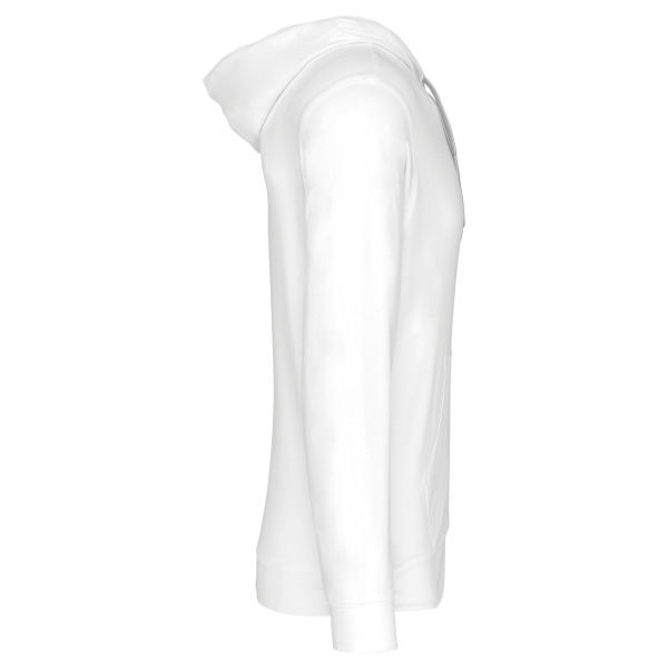 Hooded vestje in licht katoen White 3XL