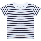 Short Sleeve Striped T-shirt White / Oxford Navy 18/24M