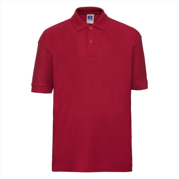RUS Children's Classic Polycot. Polo, Classic Red, 11-12jr