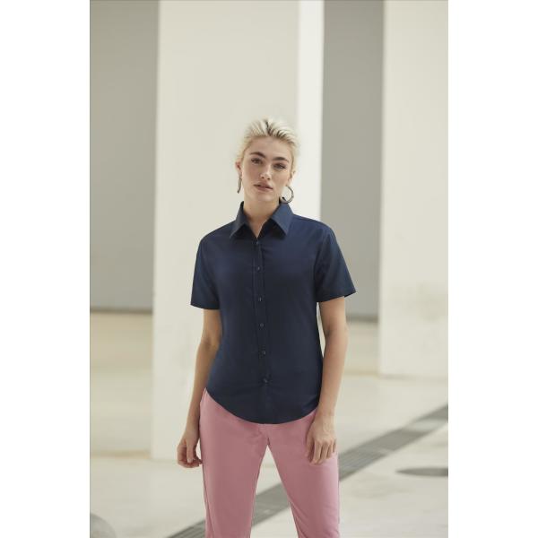 Fruit of the Loom Lady-Fit Shortsleeve Oxford Shirt