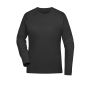 Ladies' Sports Shirt Long-Sleeved - black - XS