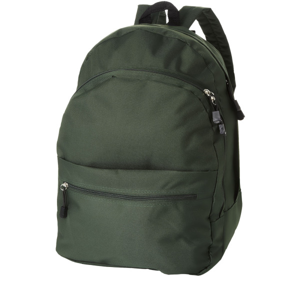 Trend 4-compartment backpack 17L - Forest green