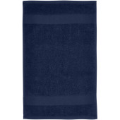 Sophia 450 g/m² håndklæde i bomuld 30x50 cm - Marineblå