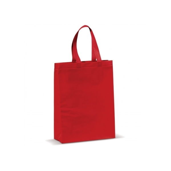 Carrier bag laminated non-woven medium 105g/m² - Red