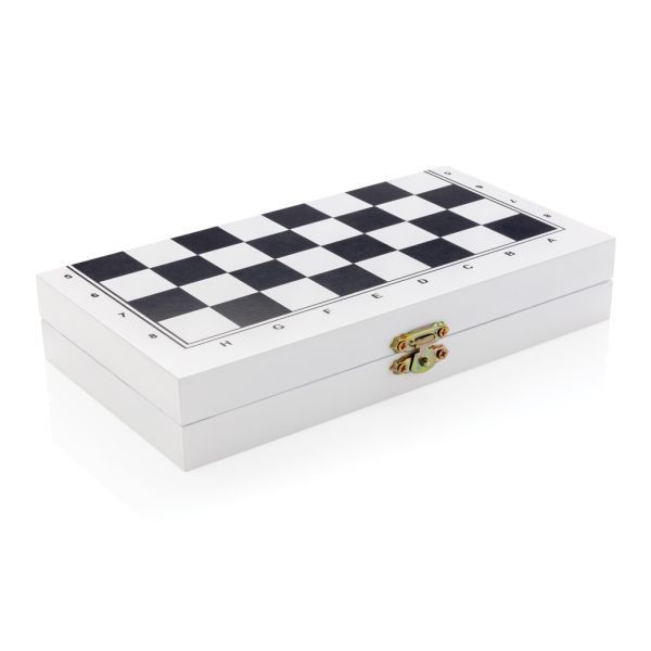 Deluxe 3-in-1 bordspel in doos, wit