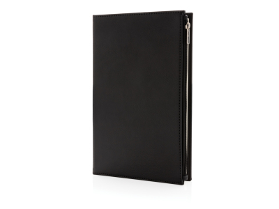 Swiss Peak A5 PU notitieboek met ritsvak Swiss Peak A5 PU notitieboek met ritsvak