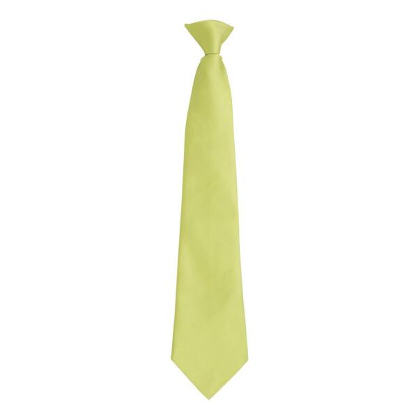'Colours' Fashion Clip Tie, Lime Green, ONE, Premier