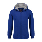 L&S Heavy Sweater Hooded Cardigan for him royal blue M