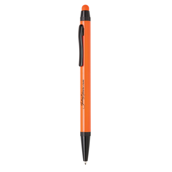 Aluminium slim stylus pen, orange