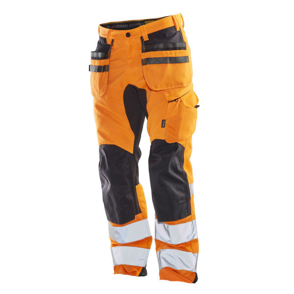 2240 Hi-vis stretch trousers hp oranje/zwart C60