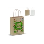 Paper bag with twisted handles 90g/m² 18x8x22cm - White
