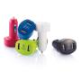 Autolader met dubbele USB, wit