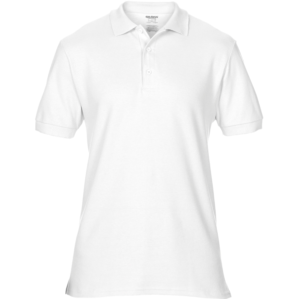 Premium Cotton® Adult Double Piqué Polo White 3XL