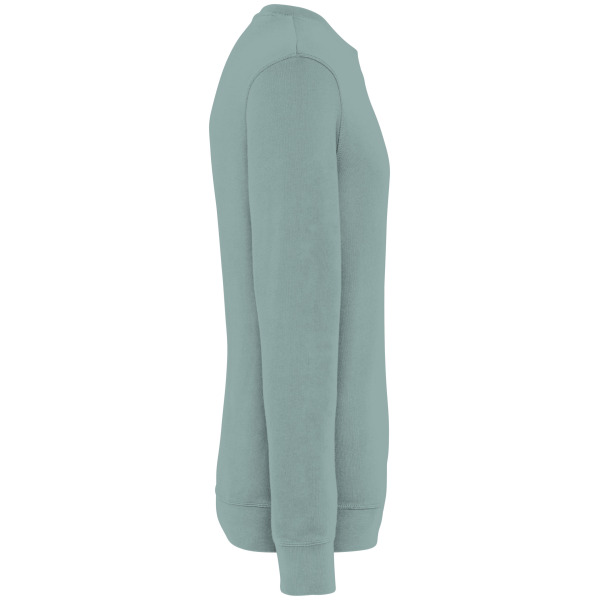 Ecologische uniseks sweater met ronde hals French Terry Washed Jade Green 4XL