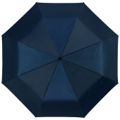 Alex 21,5 "hopfällbart automatisk paraply - Marinblå/Silver