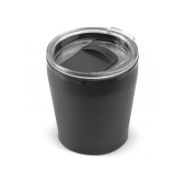 Koffiebeker metallic 180ml - Zwart
