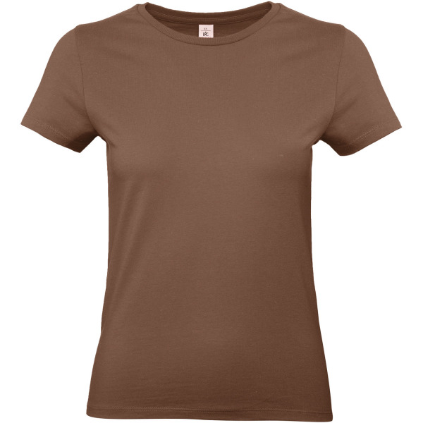 #E190 Ladies' T-shirt Chocolate XS