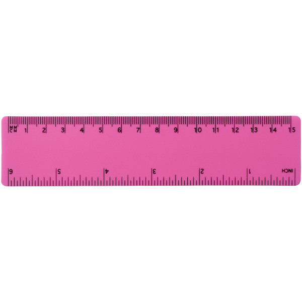 Rothko 15 cm plastic ruler - Magenta