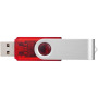 Rotate USB stick transparant - Rood - 64GB