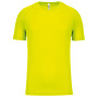 Functioneel Kindersportshirt Fluorescent Yellow 12/14 jaar
