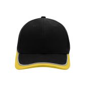MB6506 6 Panel Turbo Piping Cap - black/gold-yellow/light-grey - one size