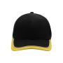 MB6506 6 Panel Turbo Piping Cap - black/gold-yellow/light-grey - one size
