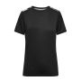 Ladies' Sports Shirt - black/black-printed - XL