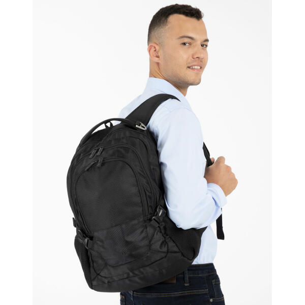 Lausanne Outdoor Laptop Backpack - Black - One Size
